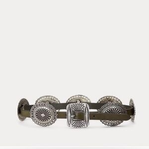 Polo Ralph Lauren Distressed Leather Women’s Olive belt- M